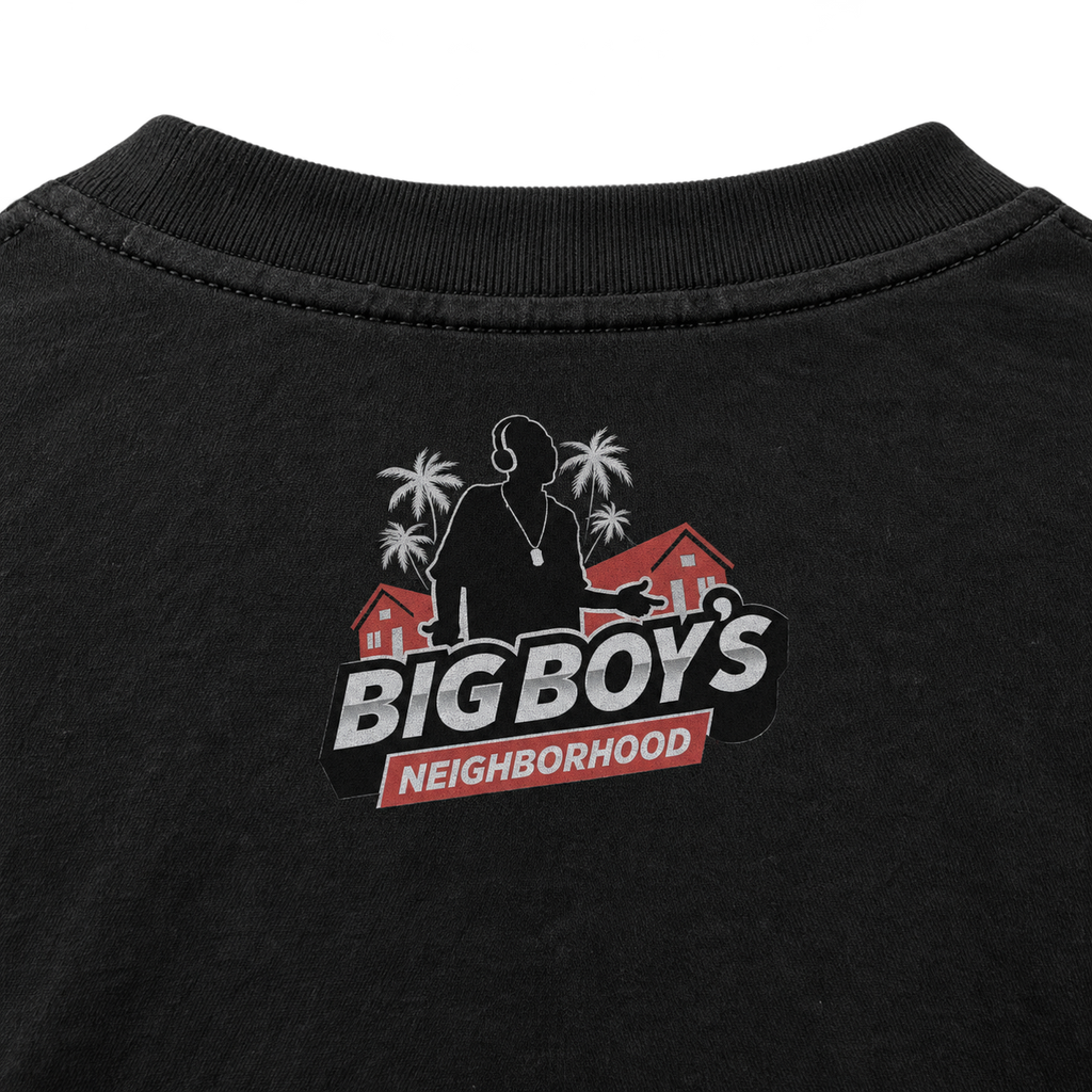 HELLOOOOO tee back with Big Boy's Neighborhood print
